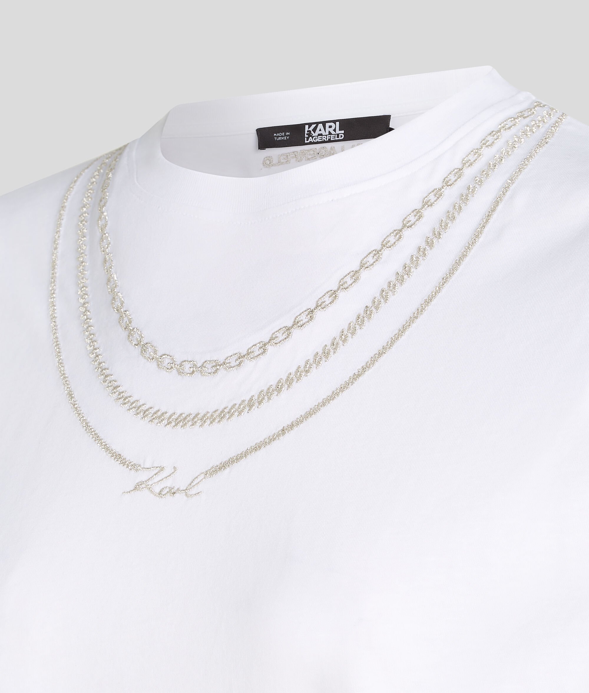 (image for) Sophisticated KARL SIGNATURE NECKLACE T-SHIRT